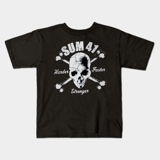 Vintage Sum' 41 Harder Faster Kids T-Shirt